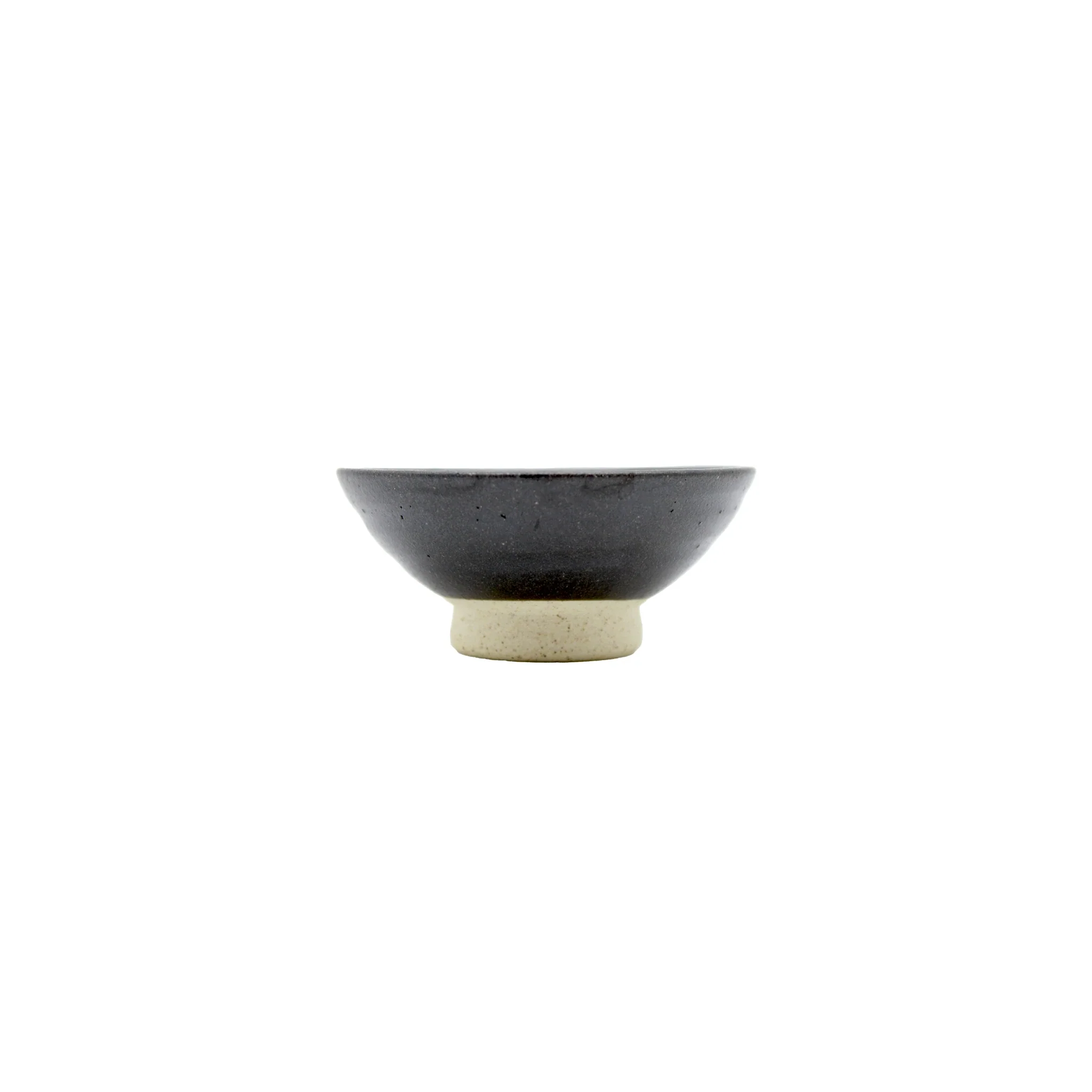 Sake Cup - Flat Sakazuki in Black Iga Vortex - Image 3