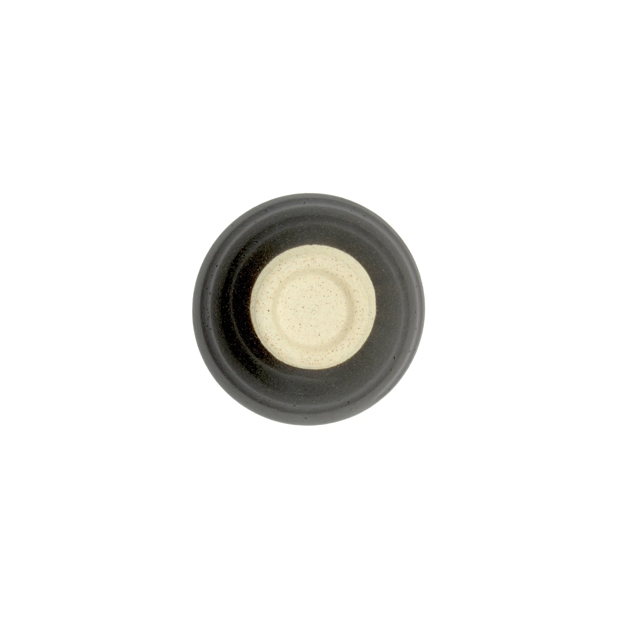 Sake Cup - Flat Sakazuki in Black Iga Vortex - Image 5